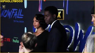 Lori Harvey And Damson Idris Attend Snowfall Season 6 Premiere Together [upl. by Alair]