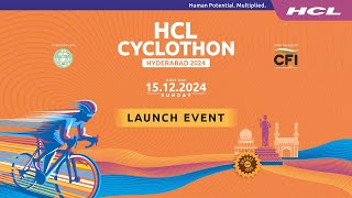 HCL Cyclothon Hyderabad 2024 l Launch Event [upl. by Annaujat]