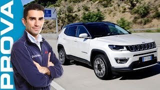 Jeep Compass 20 diesel 140 CV  Come va il nuovo SUV italoamericano [upl. by Kerrill]