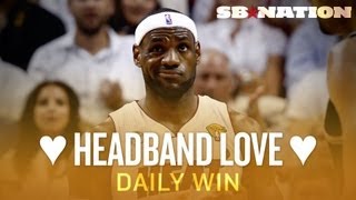 LeBrons Headband NBA Finals Game 7 Best Sports Headbands Ever Daily Win [upl. by Lenore]