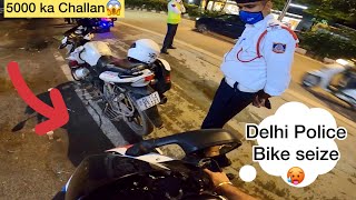 Delhi Police😱Stopped My SuperBike🥵 [upl. by Nadual557]