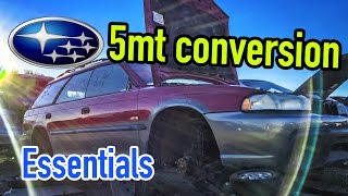 Subaru manual transmission conversion essentials [upl. by Anircam223]