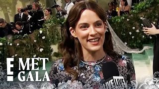 Riley Keough Sparkles in Chanel at the 2024 Met Gala  E Insider [upl. by Adnirual]