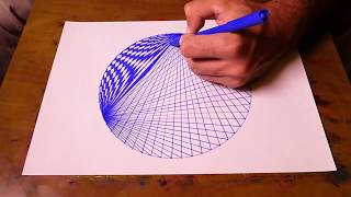 How To Draw Spirograph Pattern Art In Circle  Geometric Tutorial [upl. by Cave762]