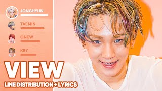 SHINee  View Line Distribution  Lyrics Color Coded PATREON REQUESTED [upl. by Kirstin]