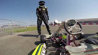 First time ever driving the IAME X30 Senior  Onboard laps  Rimme Boltjes Emmen [upl. by Furr]