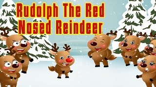 Rudolph the Red Nosed Reindeer  Christmas Song 2016  Nursery Rhymes by Kid Saga [upl. by Ackley]