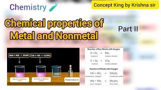 Chemical Properties of Metals and Nonmetals Chemistry Metals and Nonmetals  Metalloid Part2 [upl. by Alleber]