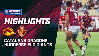 Highlights  Catalans Dragons v Huddersfield Giants  2024 Betfred Challenge Cup QuarterFinal [upl. by Oirotciv622]