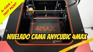 Nivelado cama Anycubic 4MAX [upl. by O'Callaghan]