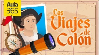 Los Viajes de Cristobal Colón  Videos Educativos Aula365 [upl. by Leahcym701]