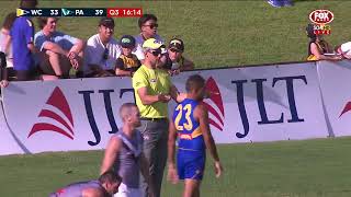 West Coast v Port Adelaide Highlights  AFL JLT Community Series 2018 week one [upl. by Aetnahs158]