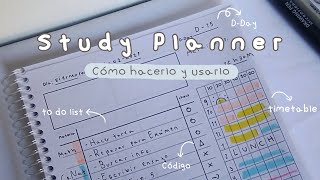 Study Planner Cómo hacer uno estilo coreano ☁ imprimible [upl. by Karub]