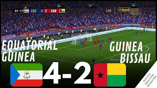 afcon2023 GUINEE EQUATORIALE 42 GUINEE BISSAU  Résumé •Simulation et loisirs de jeux vidéo [upl. by Barnett921]