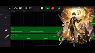 Rex Incognito  Zhongli theme cover on Garage Band  Genshin Impact [upl. by Kone905]