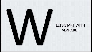 Learn the Letters A to Z I THE ALPHABET quotWquot [upl. by Farrar235]