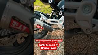 Honda GromYoshimura RS9T full exhaust [upl. by Paradies438]