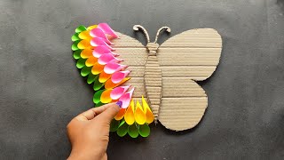 Butterfly wall decoration ideaUnique wall hanging craftcardboard craft [upl. by Murielle]