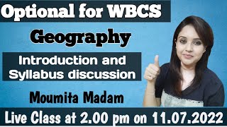 Geography Optional  Introduction amp Syllabus discussion  WBCS 2023  Note Book [upl. by Uta]