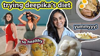 I ate like DEEPIKA PADUKONE for 24 Hours  What Food Deepika Padukone Eats In A Day  Aanam C [upl. by Megen801]