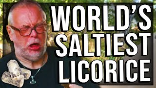 TRYING THE WORLDS SALTIEST LICORICE 9000MG SALT [upl. by Fredel]