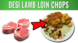 DESI STYLE LAMB LOIN CHOPS Kashmiri Spice Mix [upl. by Eniamzaj]