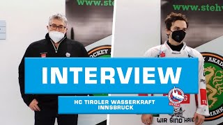 ICEJL Manfred Burgstaller und Luca Reiter HC TWK Innsbruck im Interview  270221 [upl. by Anitsirhc]