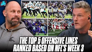 Ranking The Top 5 Offensive Lines From NFLs Week 3 Who Was The Best  In The Trenches [upl. by Cesaria]