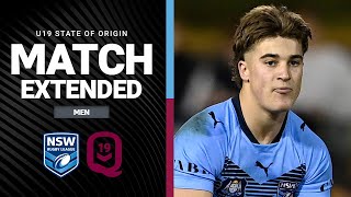 State of Origin 2024  NSW Blues U19 v QLD Maroons U19  Extended Highlights  NRL [upl. by Krispin]