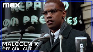 Denzel Washington Gives Malcolm Xs Powerful Speech  Malcolm X  Max [upl. by Ycrep]