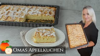 Der fluffigste Apfelkuchen den ich kenne Omas Apfelkuchen vom Blech klassikerapfelkuchen [upl. by Novaat194]