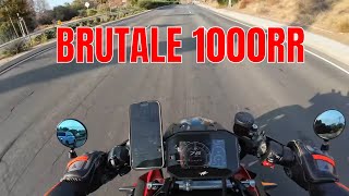 MV AGUSTA BRUTALE 1000RR STOCK EXHAUST SOUND CHECK STREET RIDE [upl. by Nanette756]