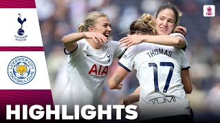 Tottenham vs Leicester City  What a Game  Highlights  Adobe Womens FA Cup Semi Final 14042024 [upl. by Sella]