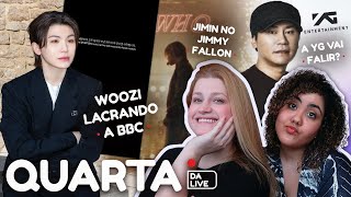 QUARTA COM AS NATISAS A YG vai falir Jimin no Jimmy Fallon Woozi lacrando a BBC [upl. by Giliane]