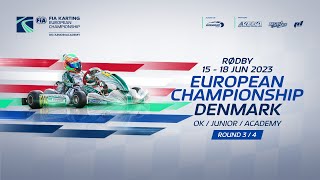 2023 FIA Karting European Championship Round 3 Highlight  Rodby  Denmark [upl. by Cutcliffe809]