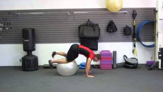 The Best Swiss Ball Ab Workout  Swiss Ball Crawl Challenge  by Coach Kozak HASfit 080311 [upl. by Coltin]