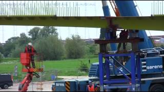 Fietsbrug t Groentje in Lent NijmegenNoord [upl. by Aitas]