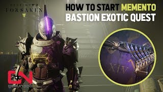 Destiny 2 How to get Bastion Exotic Quest  Memento Spoken Word Step  Collect Fallen Intel [upl. by Eliason]