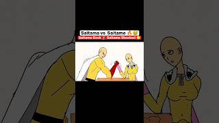 Saitama vs saitame arm wrestling competition 🔥😂 shorts anime badass moments [upl. by Amanda487]