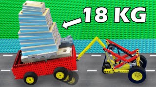 4 Hard Trials vs 18KG Woods  7 Types of LEGO Cars  Experiments with Lego Technic 4K [upl. by Uphemia628]