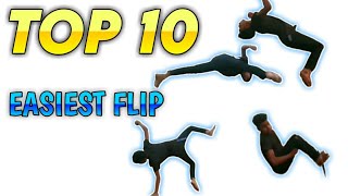 Top 10 Easiest Flips  Anyone can do this  Basic Starting Flip  Top10 best flips [upl. by Ydrah]