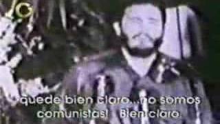 CUBA  FIDEL quotNO SOMOS COMUNISTASquot [upl. by Arrahs]