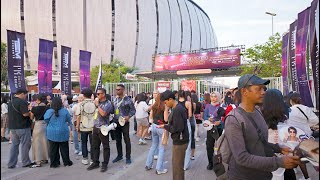 4K  Bruno Mars Concert  Hari Pertama Suasana Jelang Konser di JIS Jakarta [upl. by Dnomsad]