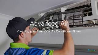 How to Clean the filters on a Panasonic Split System Air Conditioner [upl. by Yenrab]