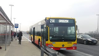 Mercedes Conecto LF 🚍4418 🚌 ➡ 214  MZA Warszawa  Przejazd [upl. by Nilreb]