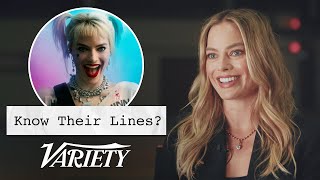 Does Margot Robbie Know Her Lines from Her Most Famous Movies [upl. by Jeana]