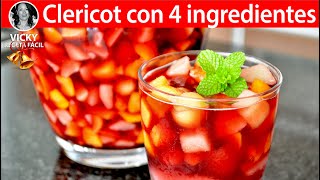 Clericot con4 ingredientes en 1 minuto  VickyRecetaFacil [upl. by Laktasic]