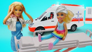 Barbie Video auf Deutsch Barbies Kinder haben eine Erkältung Puppen Video mit Barbie [upl. by Boyse]