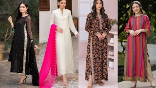 Latest and trendy long shirt design 2024  long shirt design  Long kameez design ideas [upl. by Tamaru]