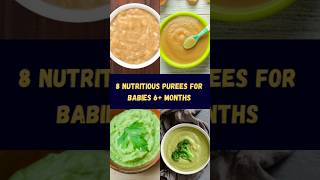 Day 1  8 Nutritious Purees for Babies 6 Months  shorts breakfast [upl. by Wheeler]